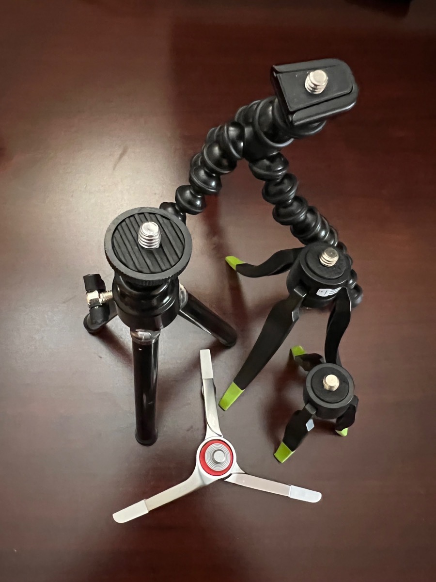 Assortment of Small Device tripods