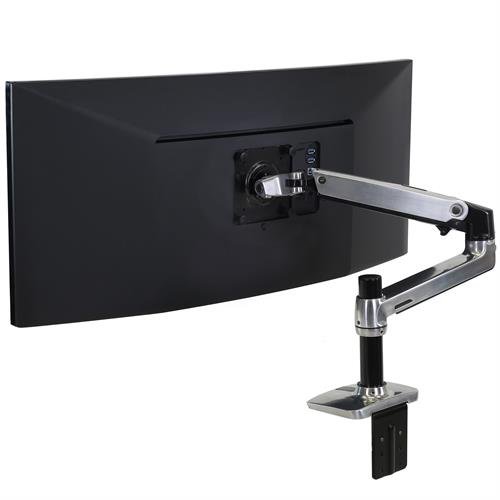 ergotron monitor arm publicity shot with a generic display