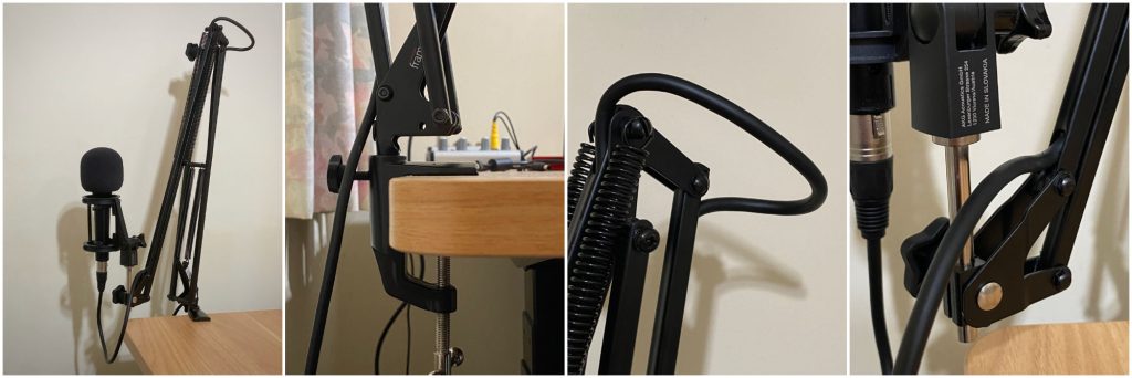 Gator Frameworks microphone boom with detail shots