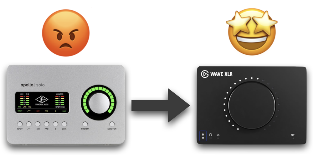 Abandoning the Universal Audio Apollo Solo for the Elgato Wave XLR