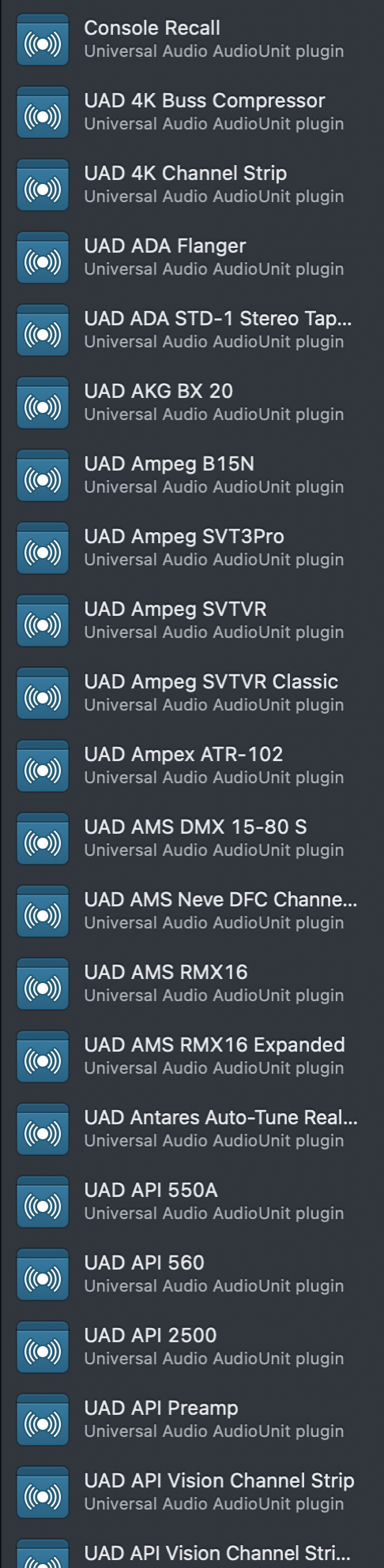 #title# Hundreds of UAD Plugins I Do Not Own in My Way in Audio Hijack