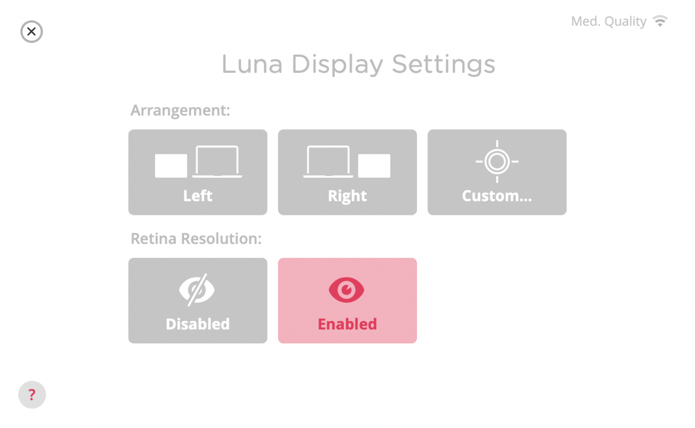 Luna Display Retina Resolution