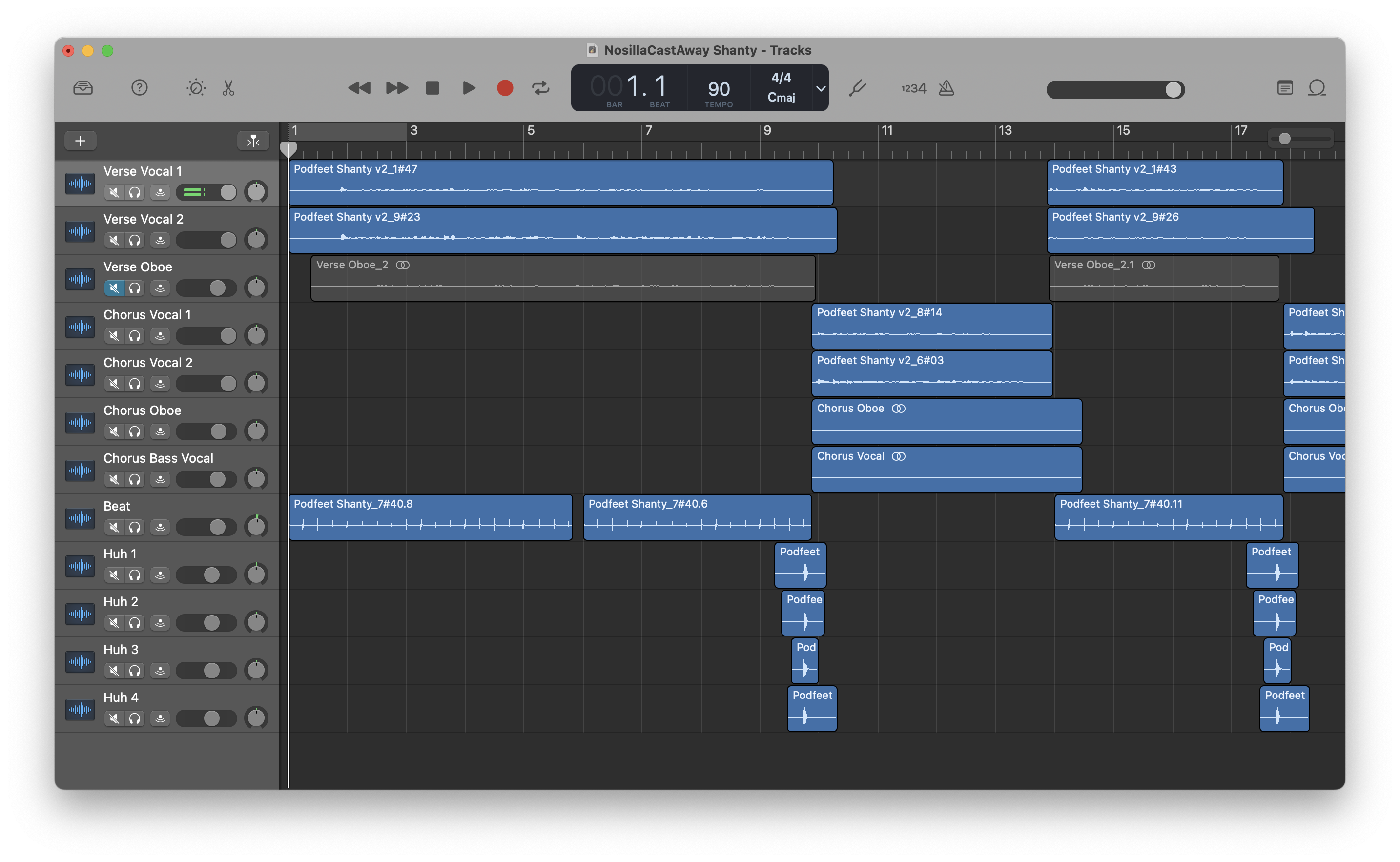 GarageBand NosillaCastAway Shanty