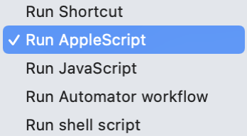 Script Options in Hazel