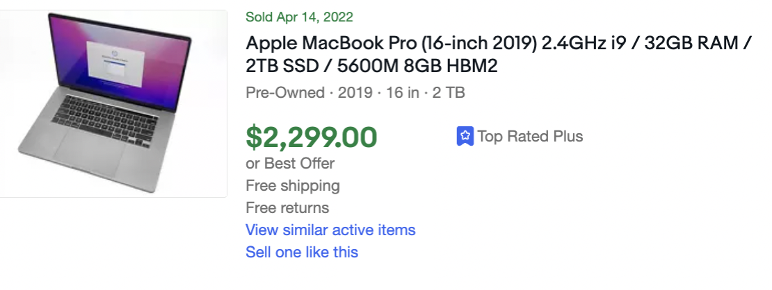 2019 15in MacBook Pro Comps on eBay Average $2018.png 2019 15in MacBook Pro Comps on eBay Average $2018