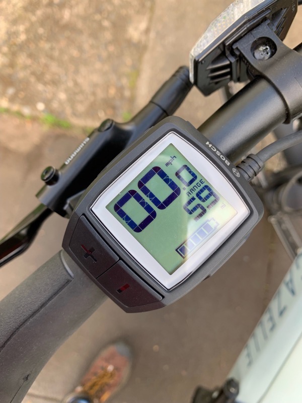 Display Showing Range And MPH