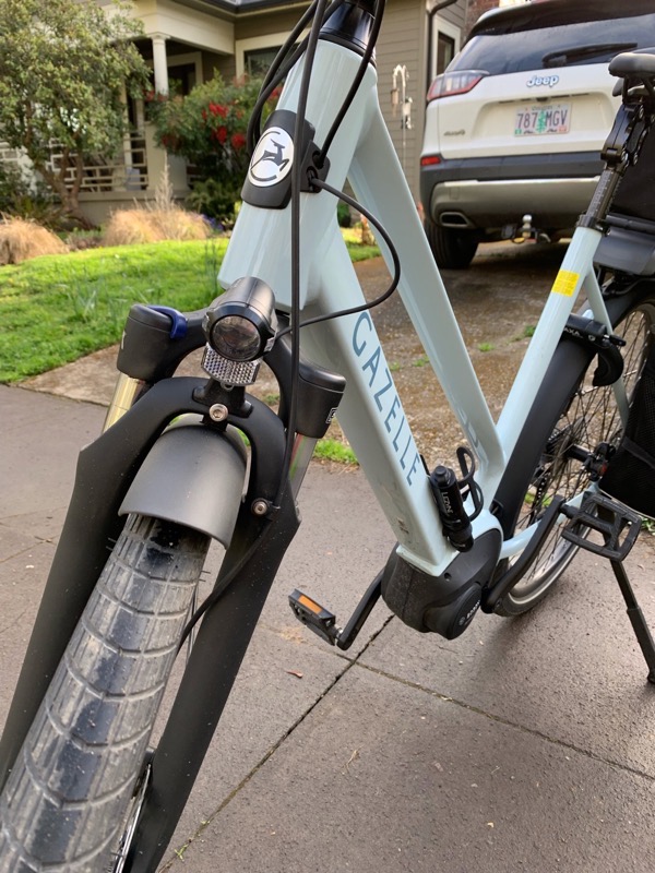#title# Front View Of Headlight And Suspension Forks