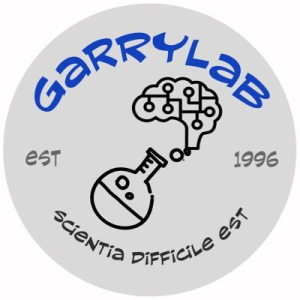 Garry lab logo showing brains coming out of a test tube