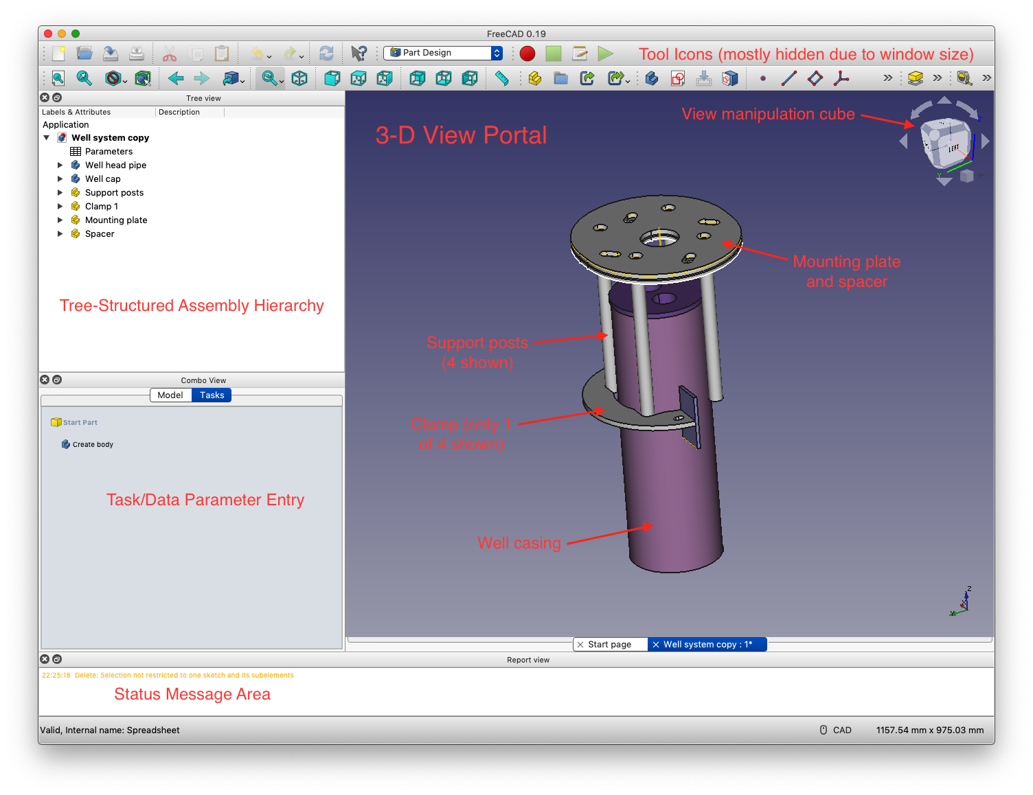 FreeCAD Design Window