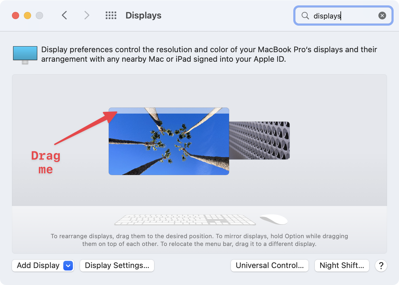 Change Primary Display