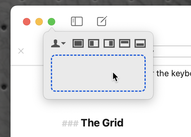 Grid from Zoom Button