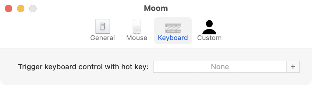 Keyboard Preferences Before Entering Hot Key