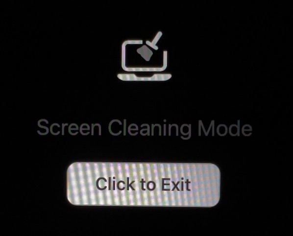 Screen Cleaning Mode Photo