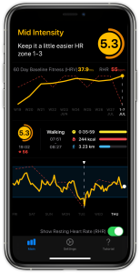 Training Today app on iPhone