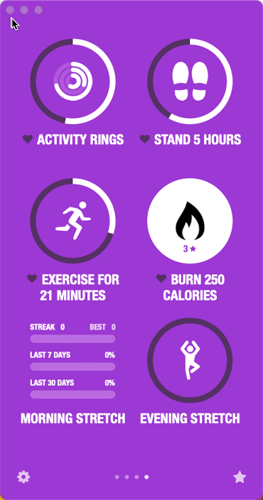Habits Showing Rings for Exercise