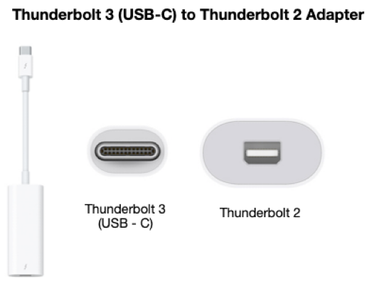 Apple Thunderbolt 3  USB C to Thunderbolt 2 Adapter