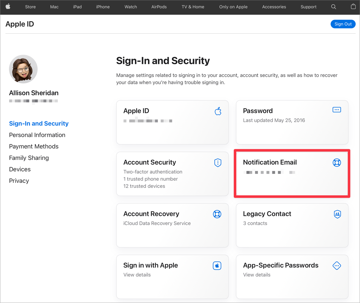 Apple ID Screen to Change Secondary Email.png Apple ID Screen to Change Secondary Email