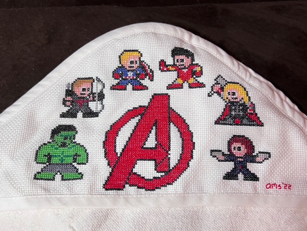Baby Avengers Superheroes towel Parker