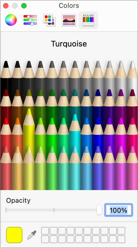 Choose from Colored Pencils