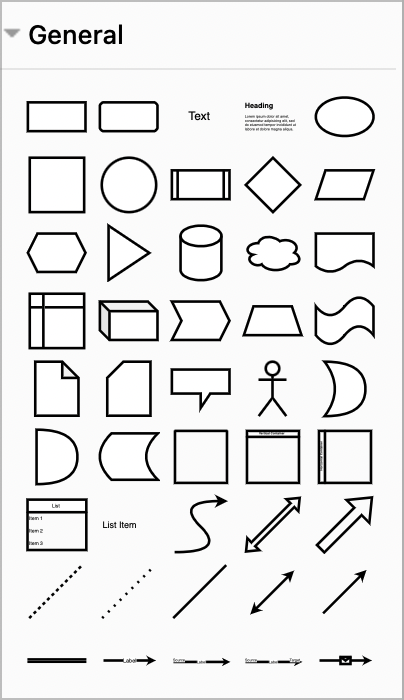 General Shapes in Diagrams dot net