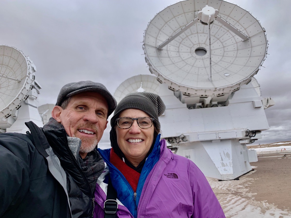Steve Allison at ALMA Telescope - super cold!