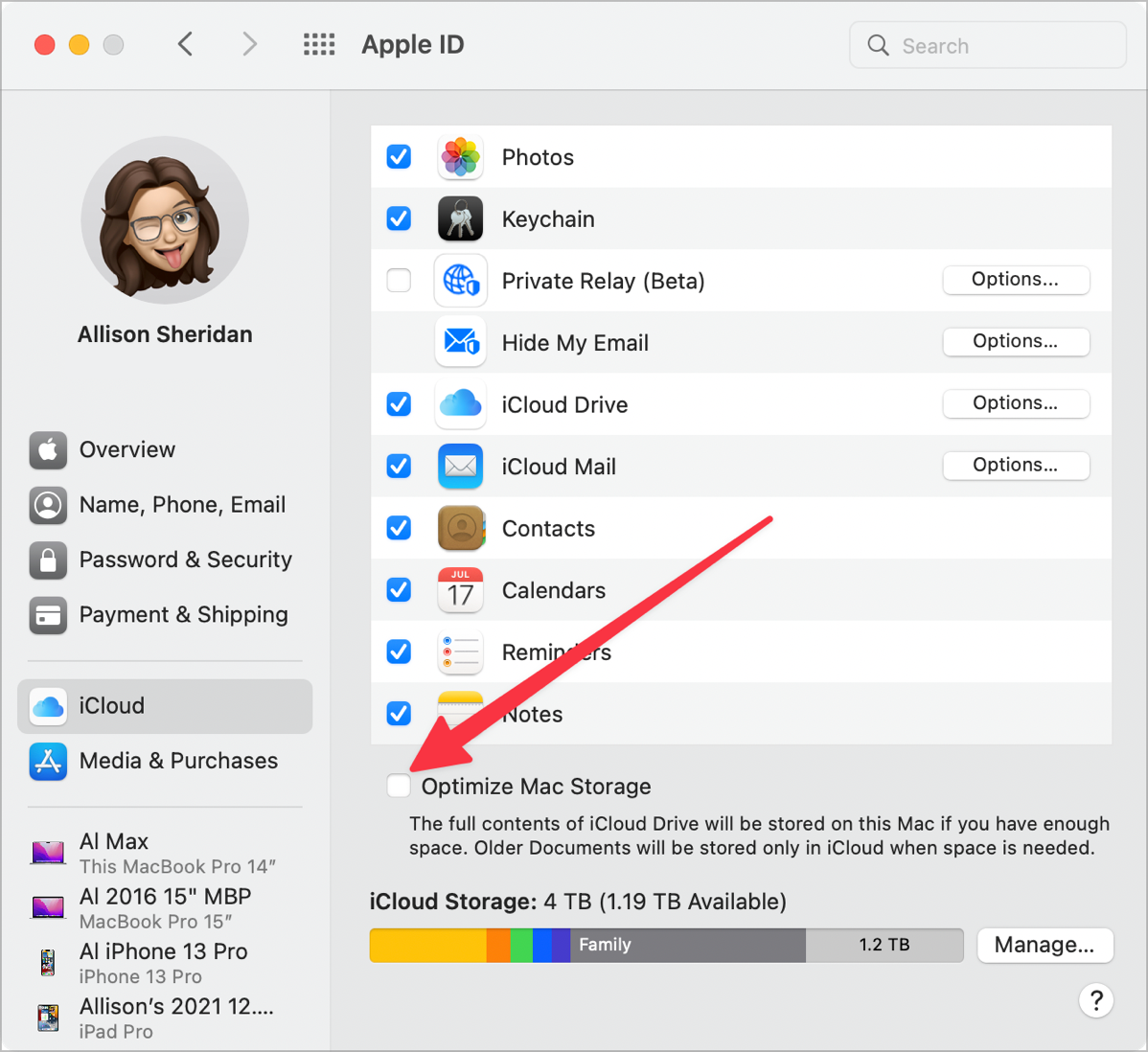 System Preferences Optimize Mac Storage