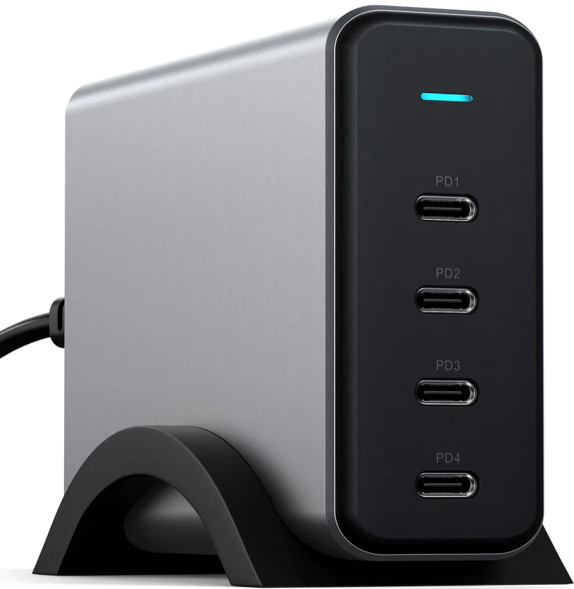 Satechi 165w-usb-c-4-port-pd-gan-charger-wall-charger.png Satechi 165w usb c 4 port pd gan charger wall charger