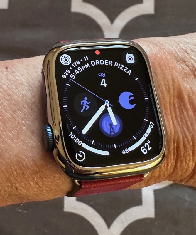 Ringke Bezel on Apple Watch with Red Band