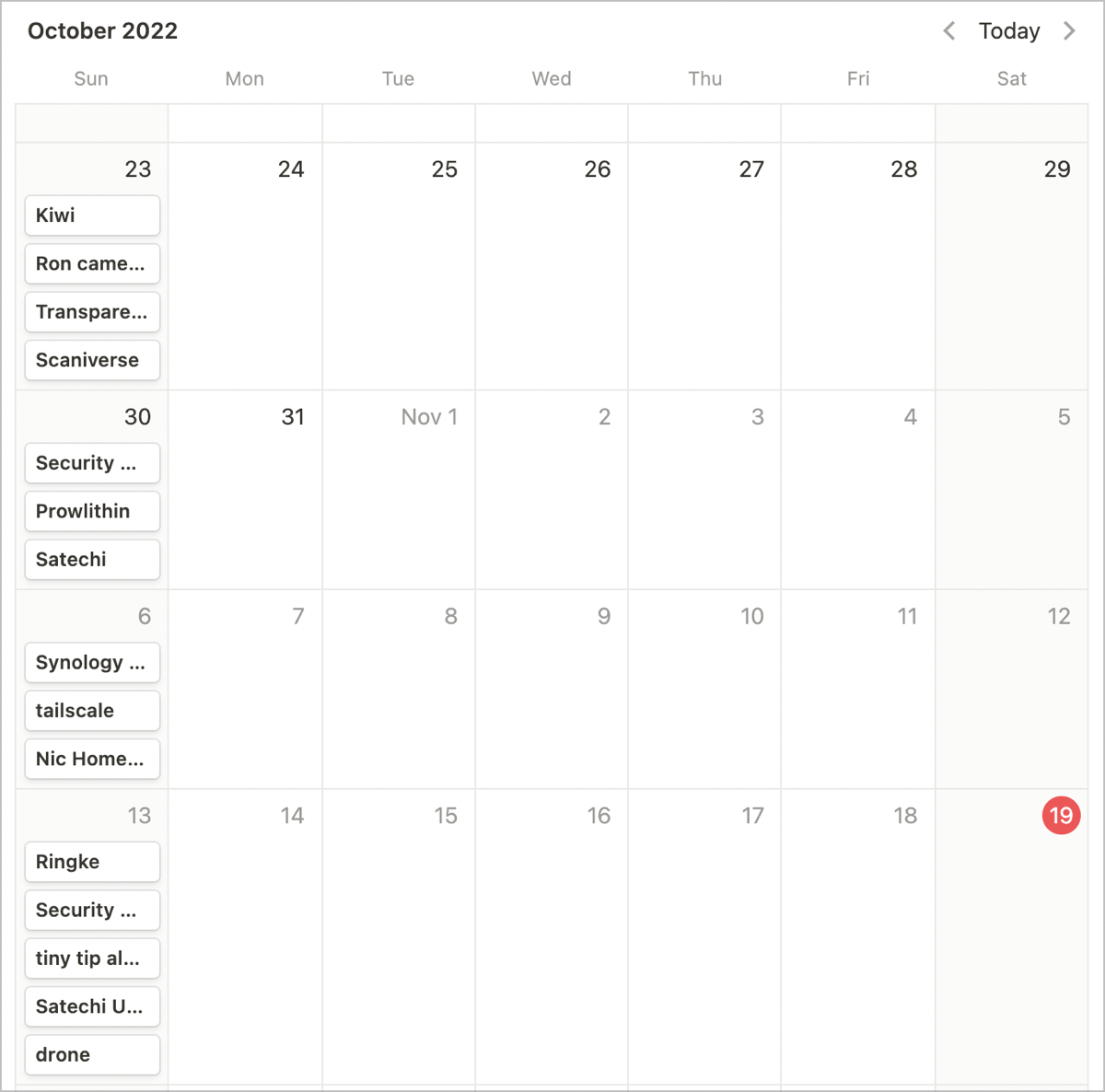 Calendar View as described in the article