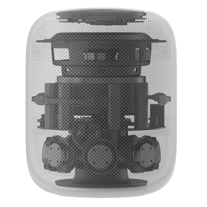 Cool-Looking HomePod Internals.png x-ray like view of the inside of a HomePod