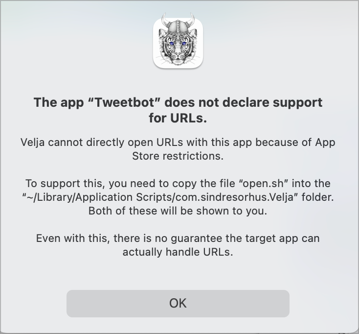 Tweetbot from Mac App Store Warning