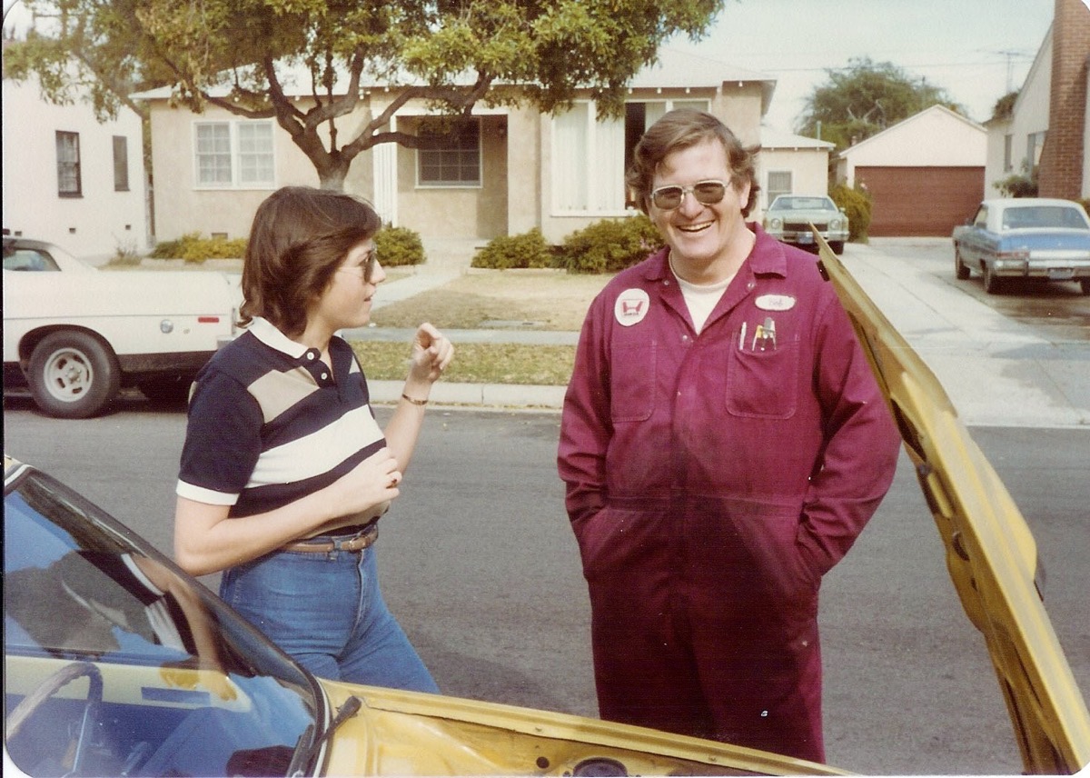 02 HDA Bob  Allison with her 1968 Honda Civic
