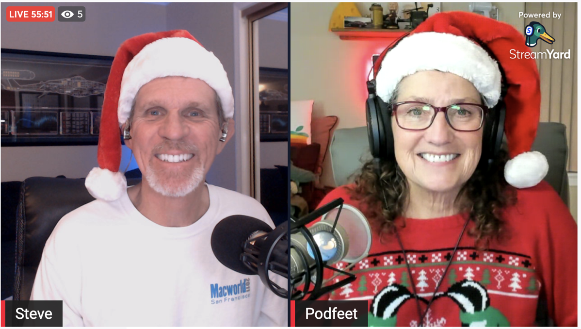 Steve Allison live show Christmas Hats.png Steve Allison live show Christmas Hats