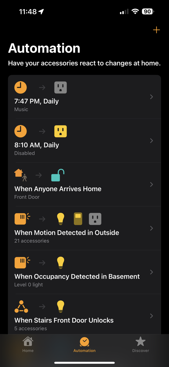 Homekit Automations