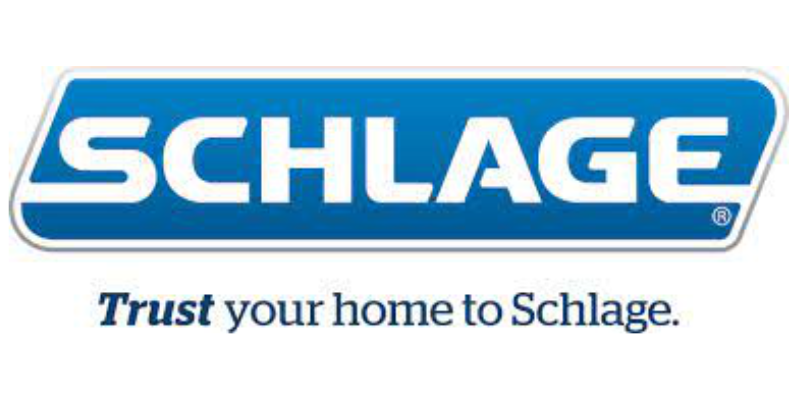 Schlage Logo saying Trust your home to Schlage