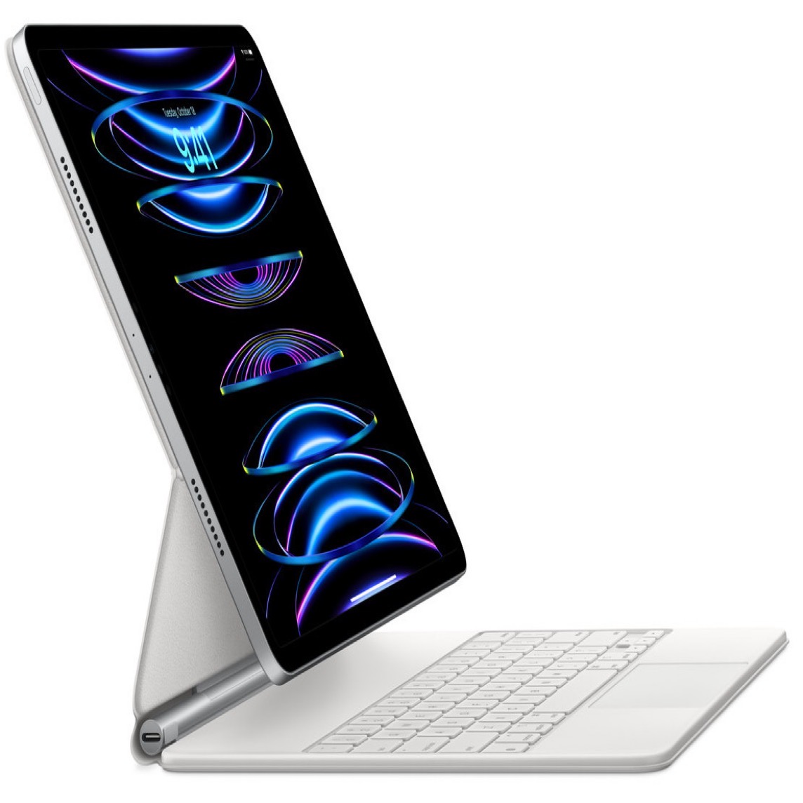 Magic Keyboard in White at an Angle