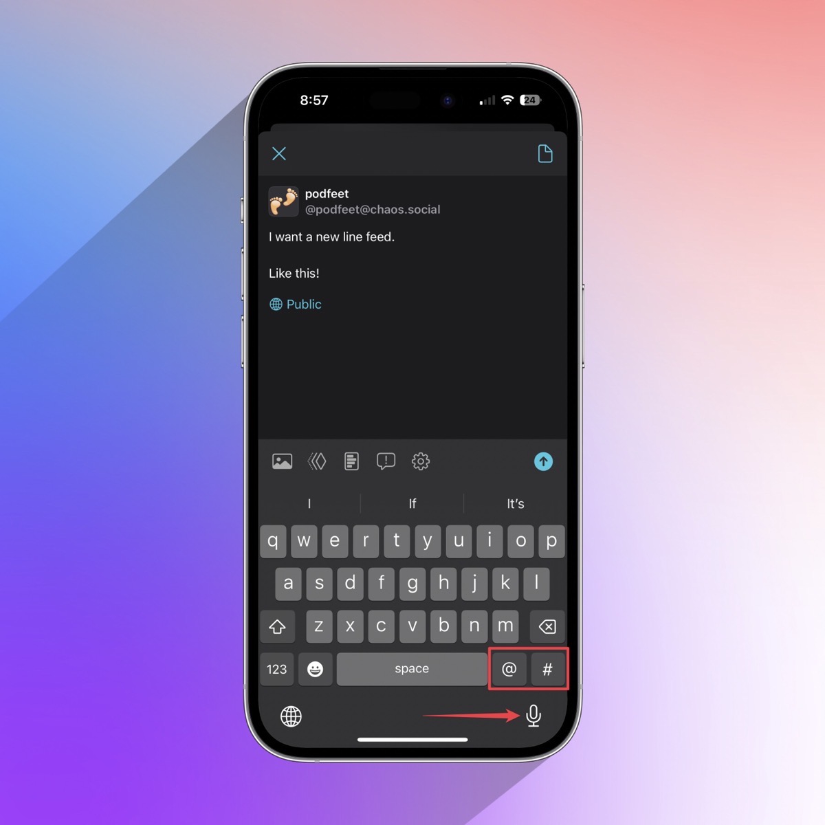 Mona App in Dark Mode No Return With Line Feeds.jpg Mona App in Dark Mode No Return With Line Feeds