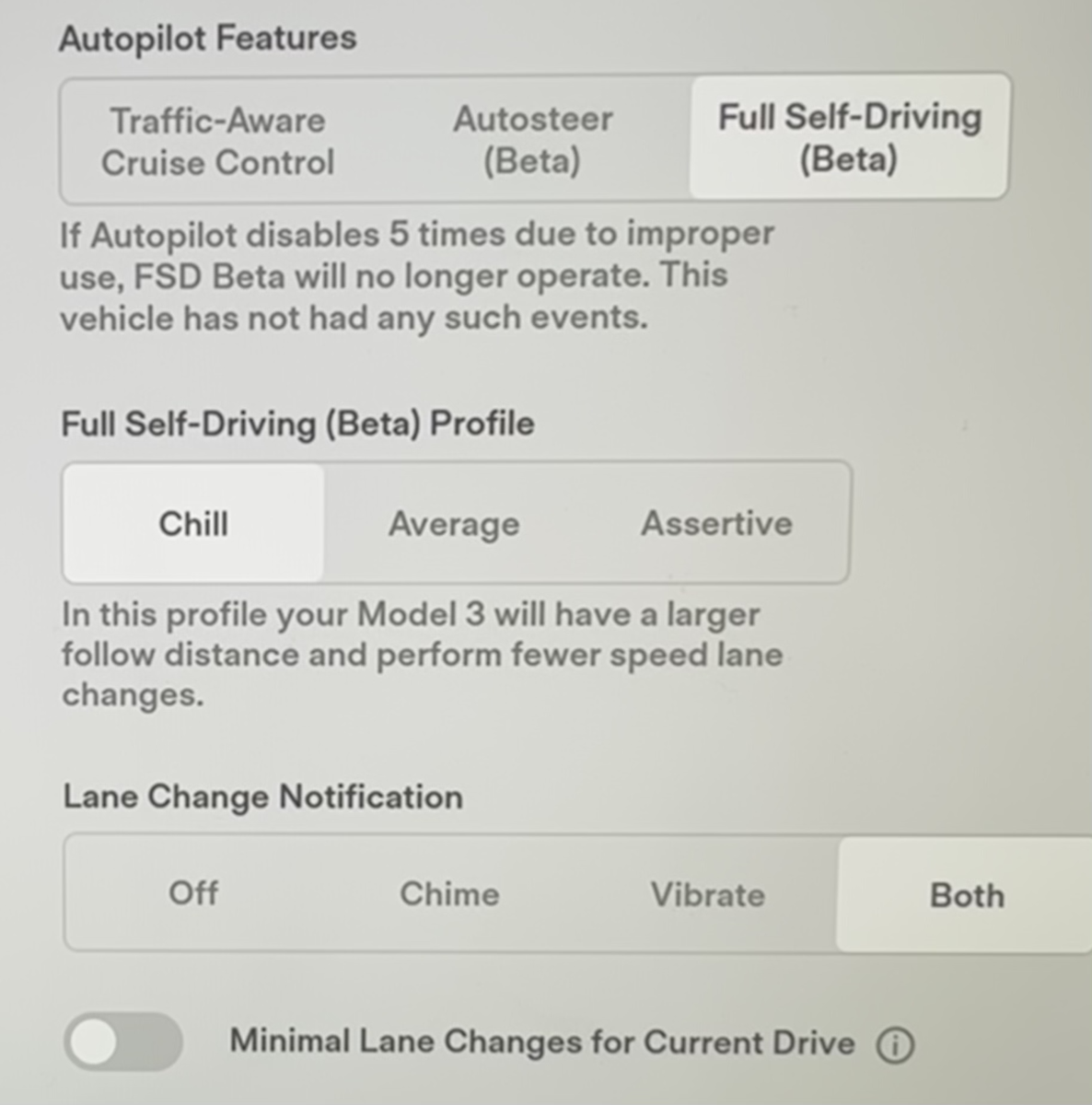 Tesla Full Self-Driving Settings.png Tesla Full Self Driving Settings