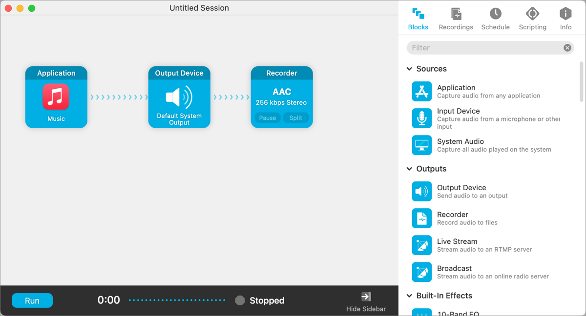 Audio Hijack Session as described in the blog post