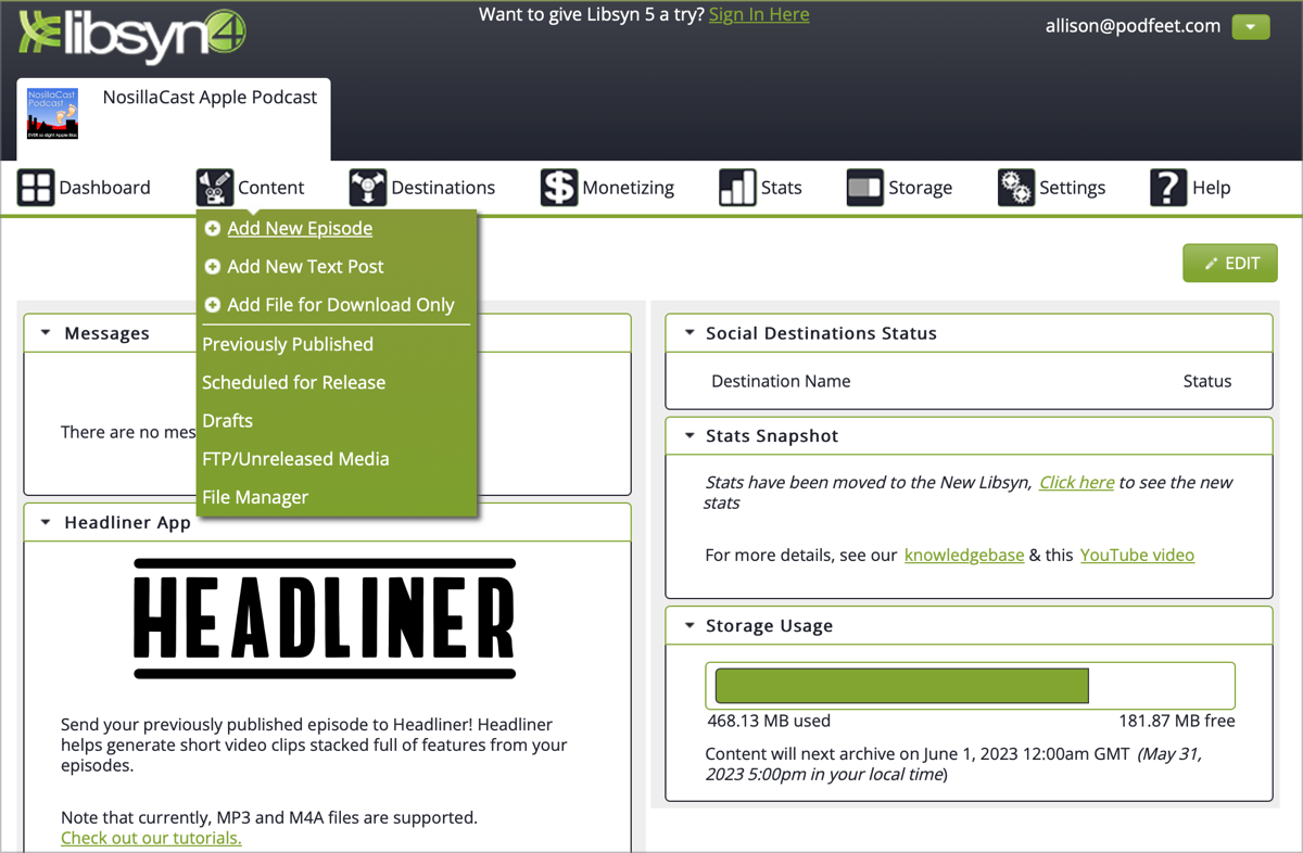 Hideous but Functional Libsyn Four Interface.png Hideous but Functional Libsyn Four Interface