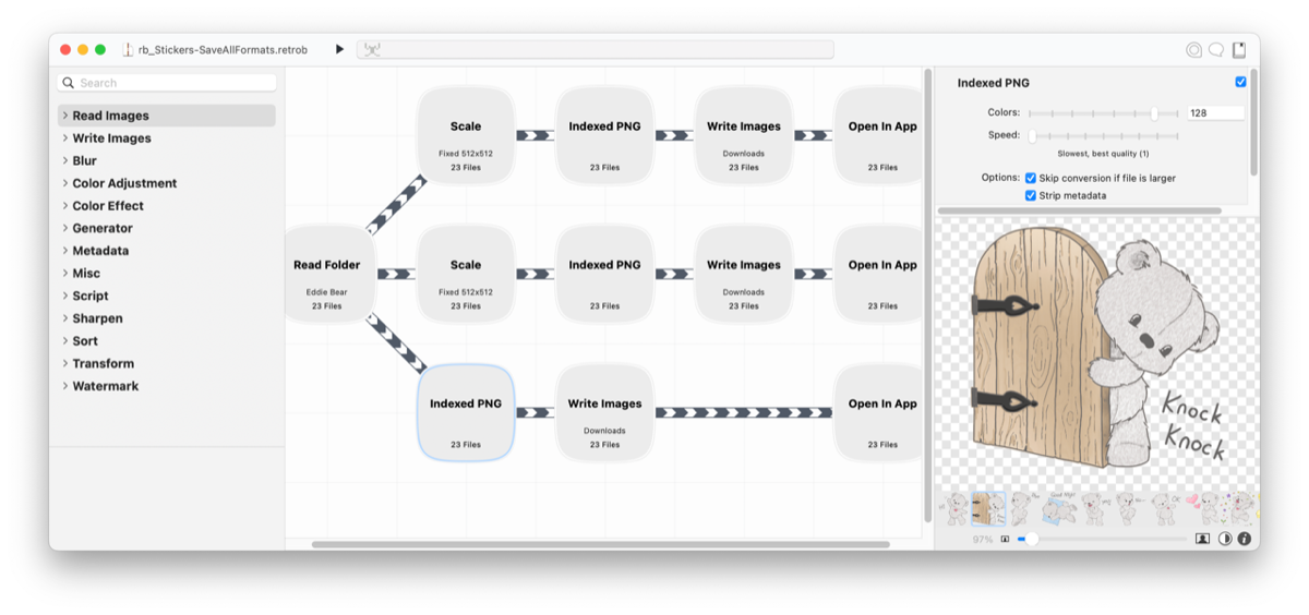 Retrobatch Workflow as Described