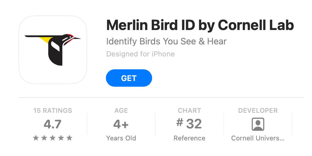 Merlin Bird ID in App Store