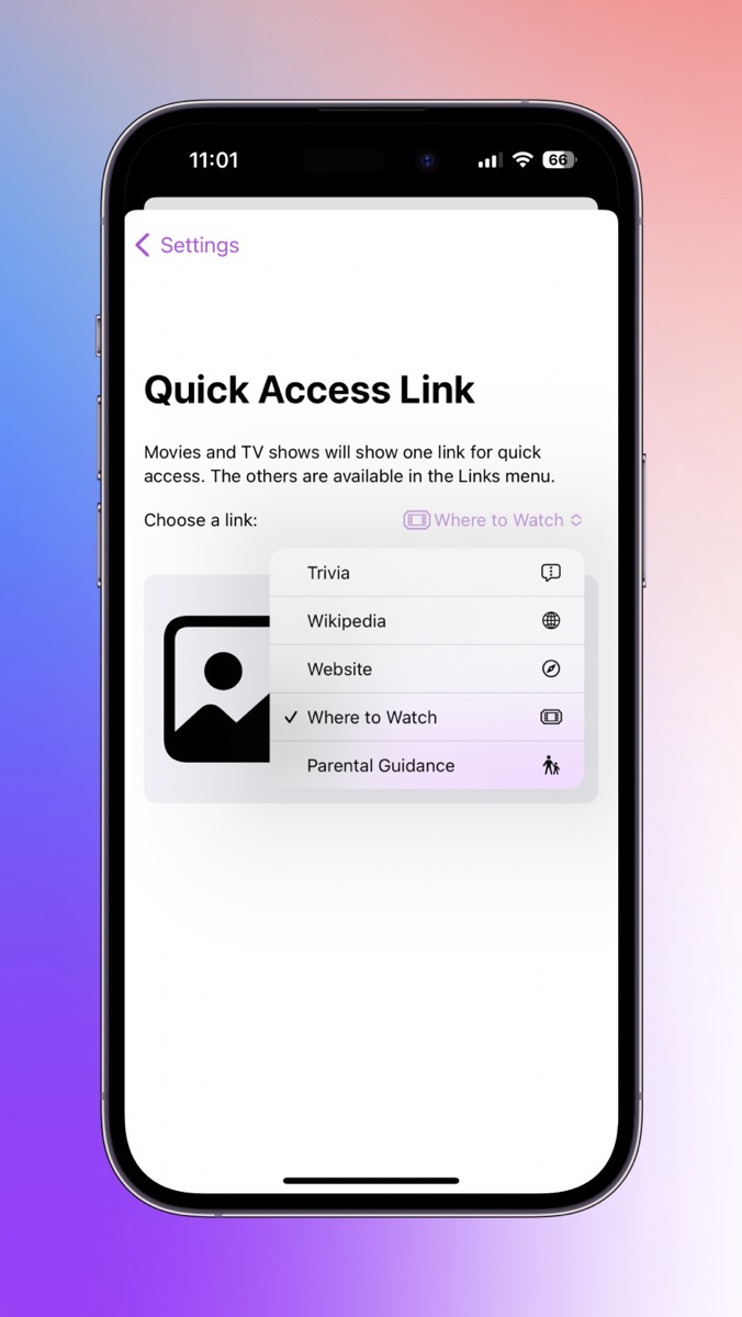 Callsheet quick access link change in Settings.jpg Callsheet quick access link change in Settings