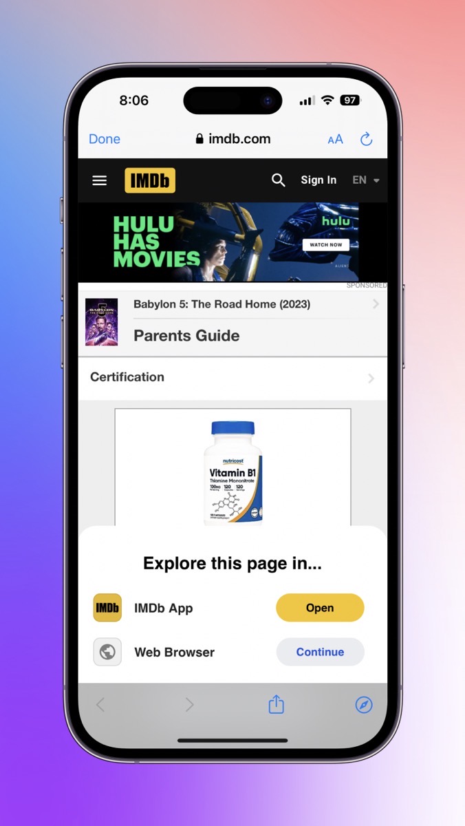 IMDB for Parental Guidance Cannot See Past the Ads.jpg IMDB for Parental Guidance Cannot See Past the Ads