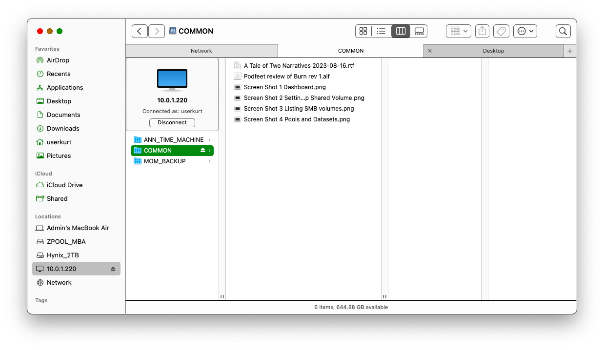 Finder View of SMB Volume.png Finder View of SMB Volume