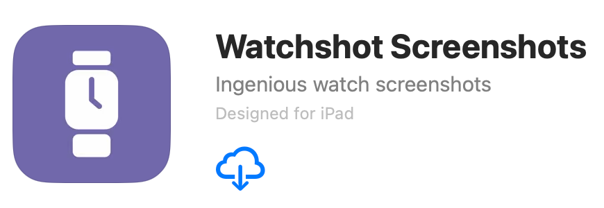 Watchshot in the App Store