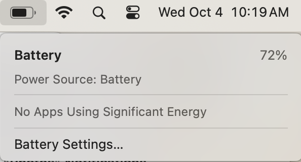 Battery no apps using significant energy