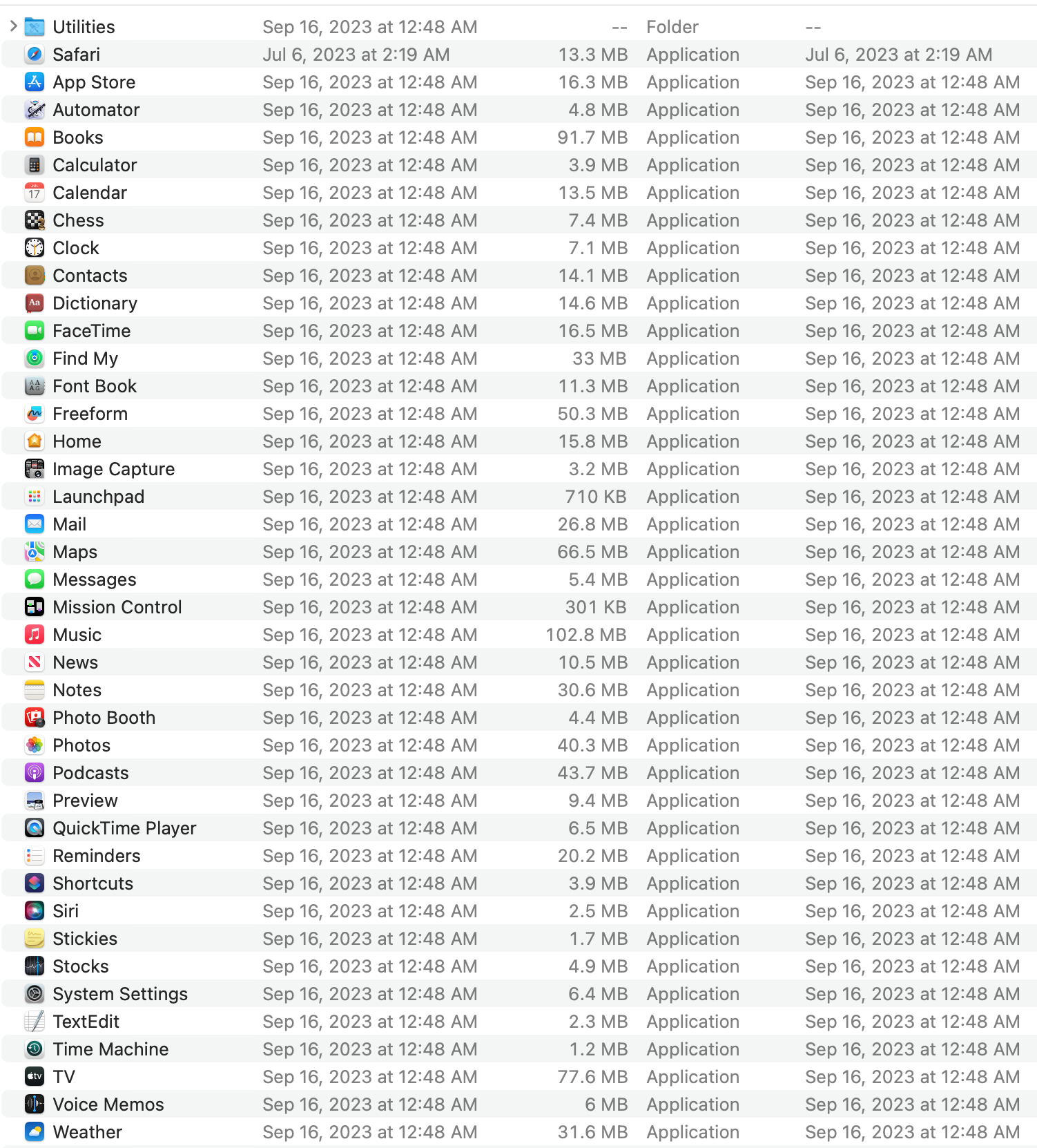 All Preinstalled Apple Apps