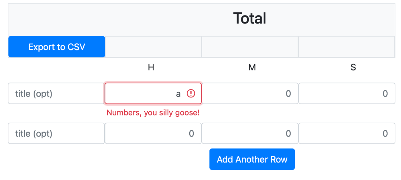Numbers You Silly Goose!.png Numbers You Silly Goose in my Time Adder App