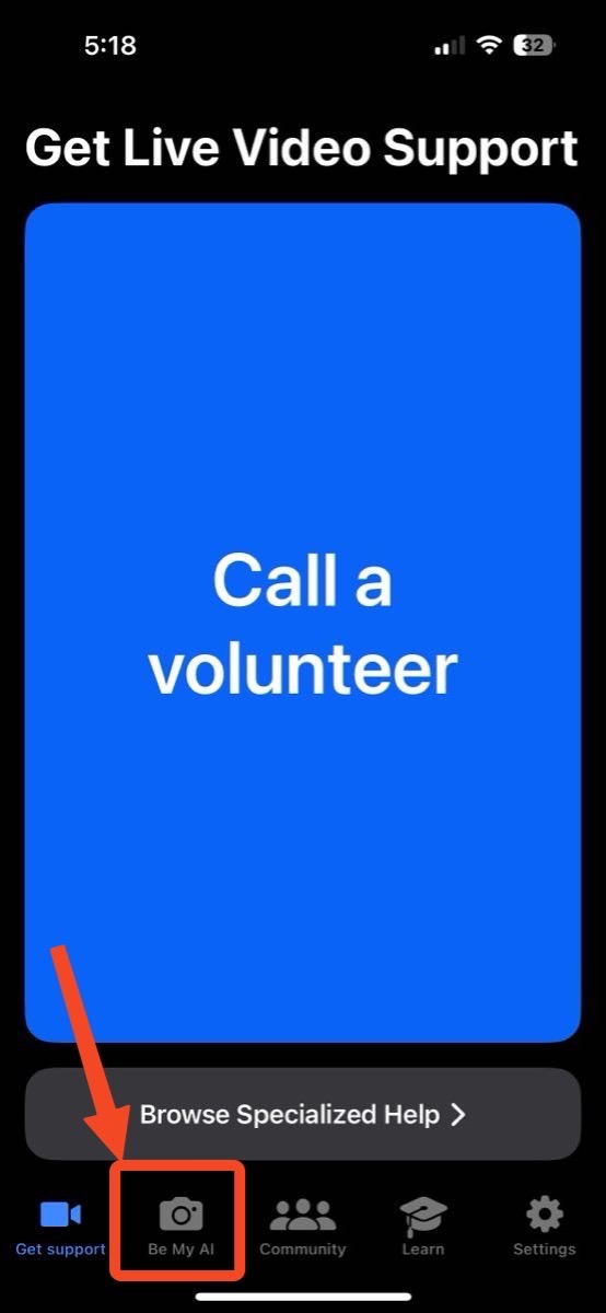 Big Call a volunteer button